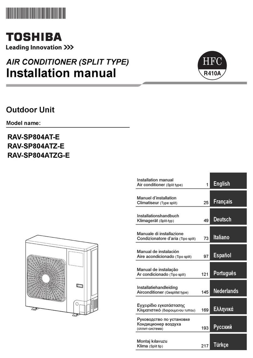 Toshiba RAV-SP804AT-E installation manual