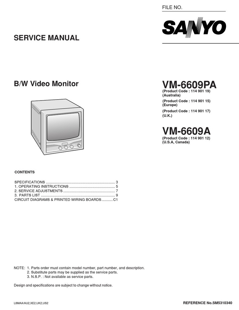 Sanyo VM-6609PA User manual Sanyo VM-6609PA User manual