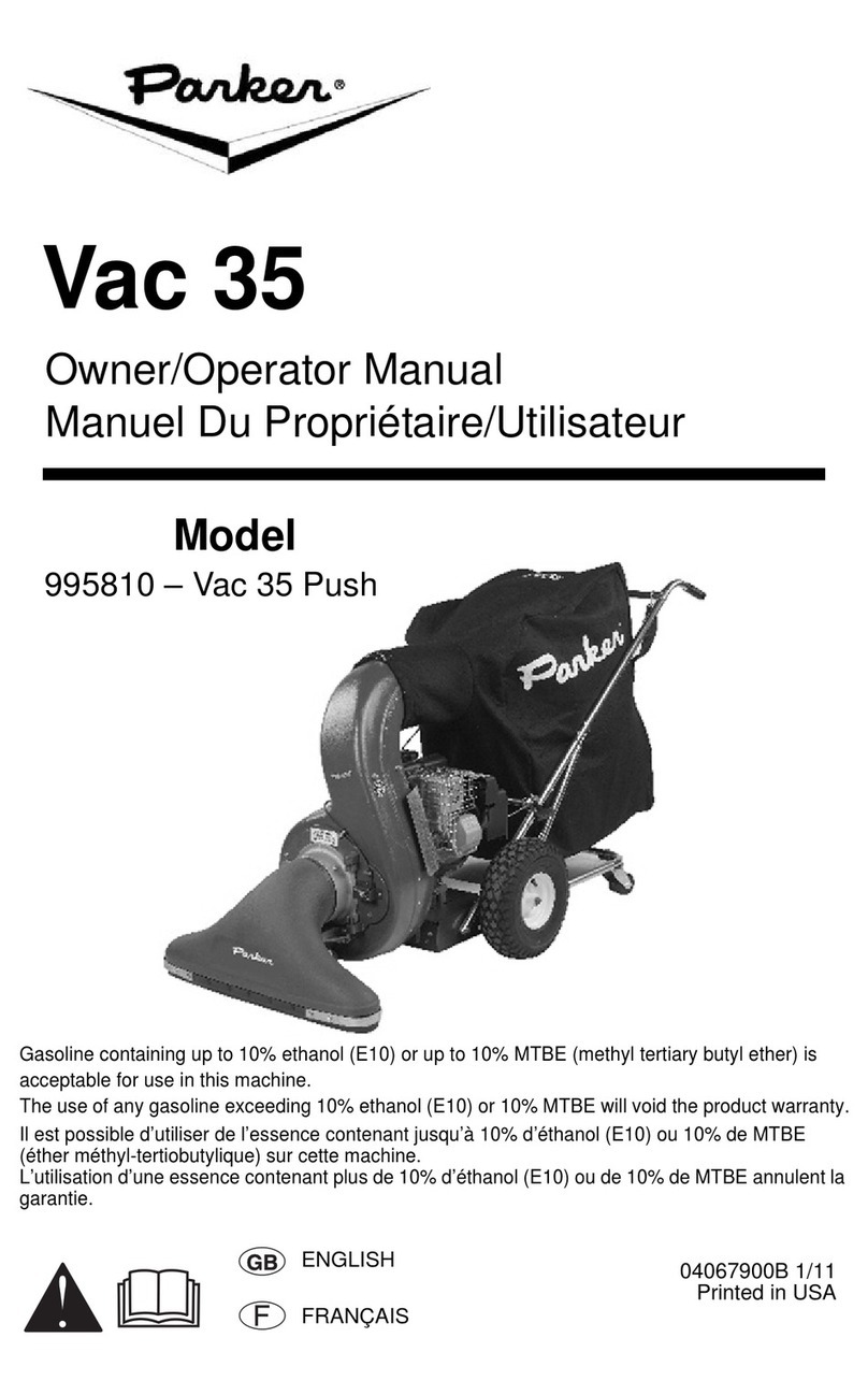 Parker 995810-Vac 35 Push Operator's manual
