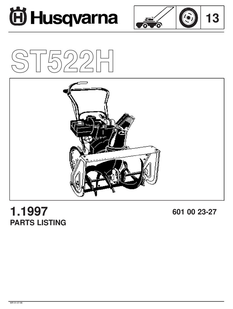 Husqvarna ST522H Troubleshooting guide Husqvarna ST522H Troubleshooting guide