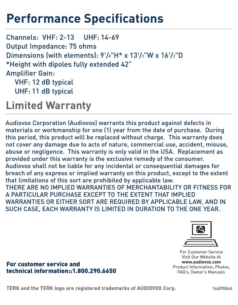 TERK Technologies HDTVa User manual
