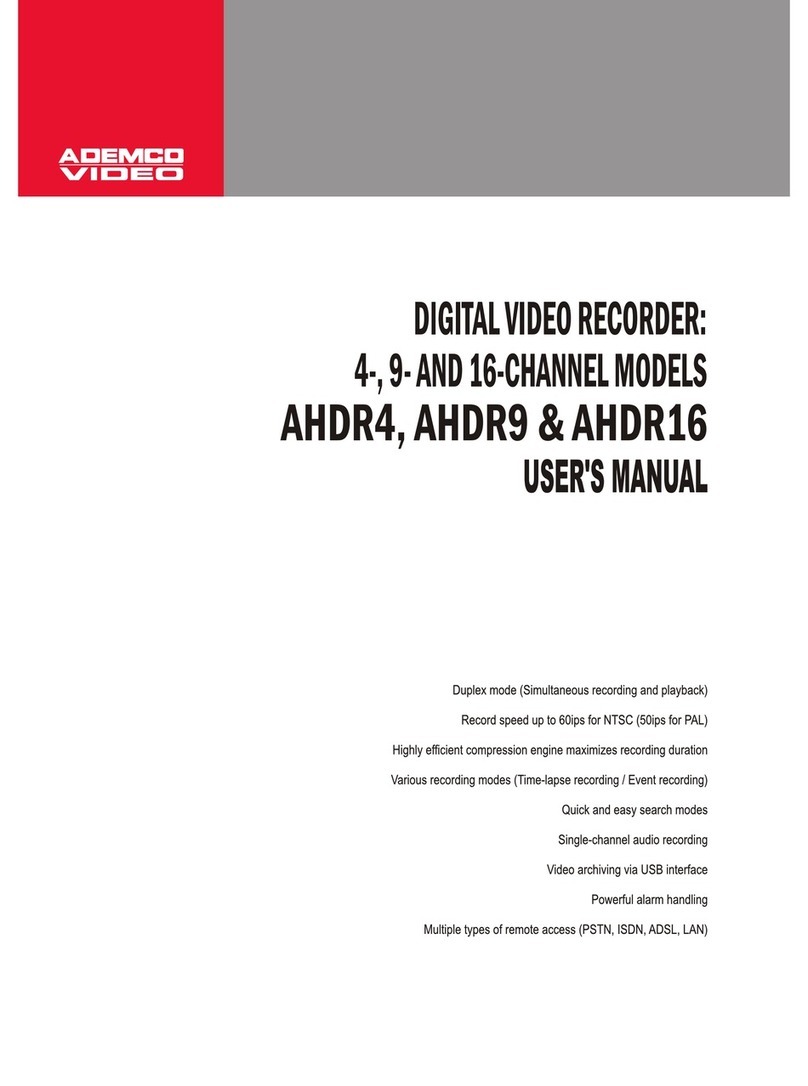 ADEMCO AHDR4 user manual