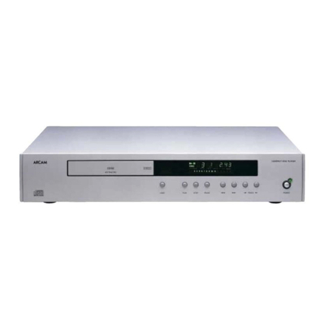 Arcam DiVA CD92 User manual Arcam DiVA CD92 User manual