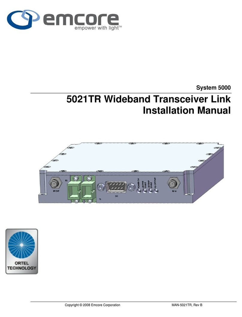 Emcore 5021TR User manual