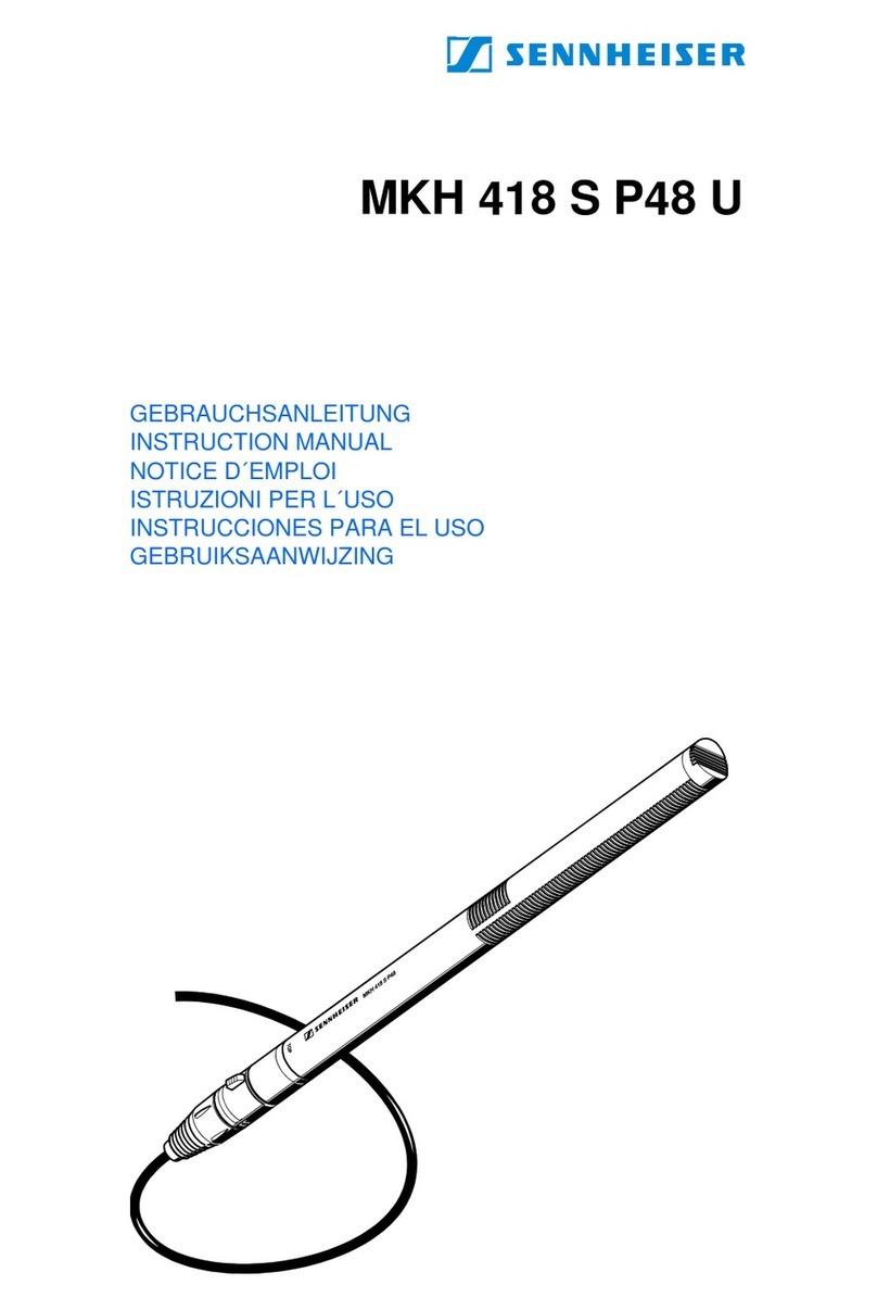 Sennheiser MKH 418 S P48 U User manual