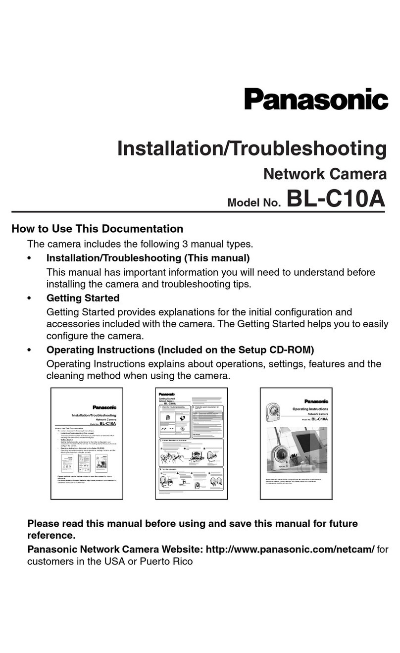 Panasonic BL-C10A - Network Camera - Pan User manual