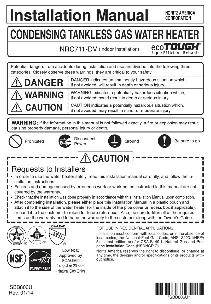 Noritz ecoTOUGH NRC711-DV installation manual
