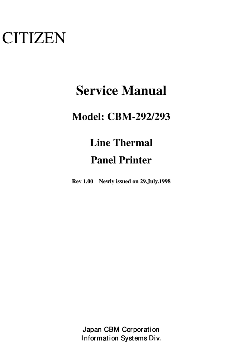 Citizen CBM-292 User manual