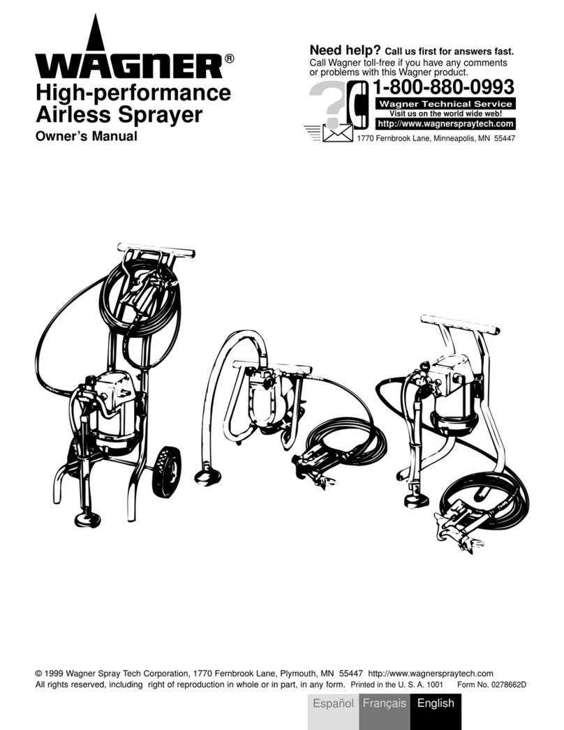WAGNER HIGH-PERFORMANCE AIRLESS SPRAYER User manual