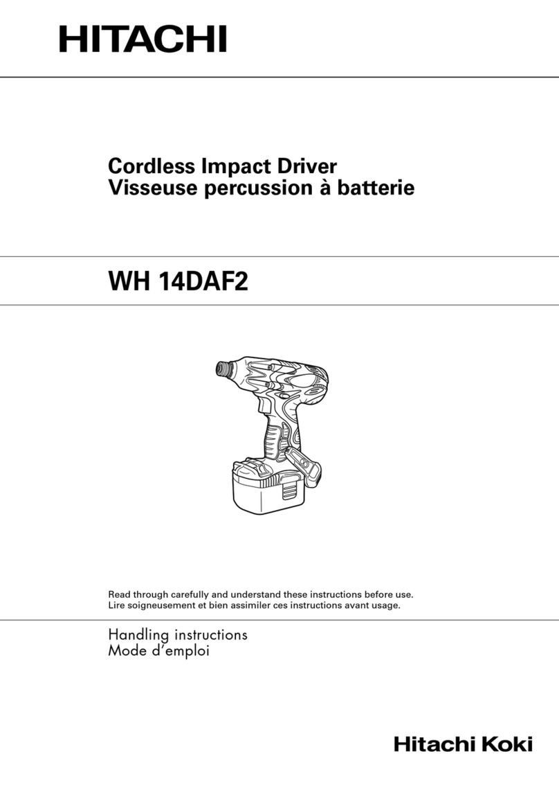 Hitachi WH 14DAF2 Handling instructions
