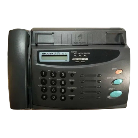 Sharp UX-178 Service manual