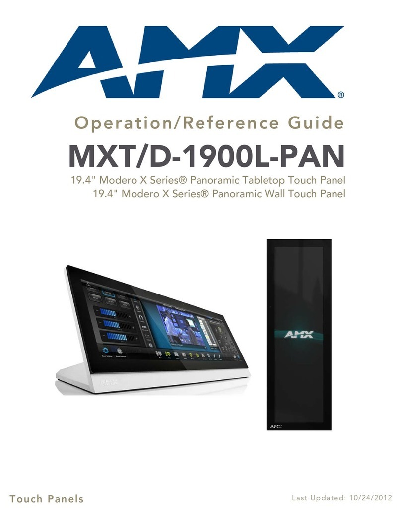 AMX MXD-1900L-PAN Parts list manual AMX MXD-1900L-PAN Parts list manual