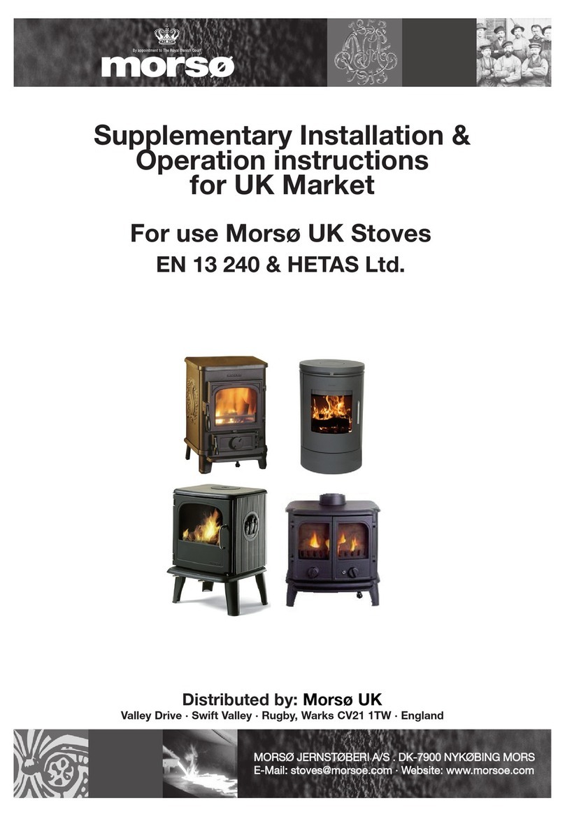 Morso UK 1410 Installation & operating instructions