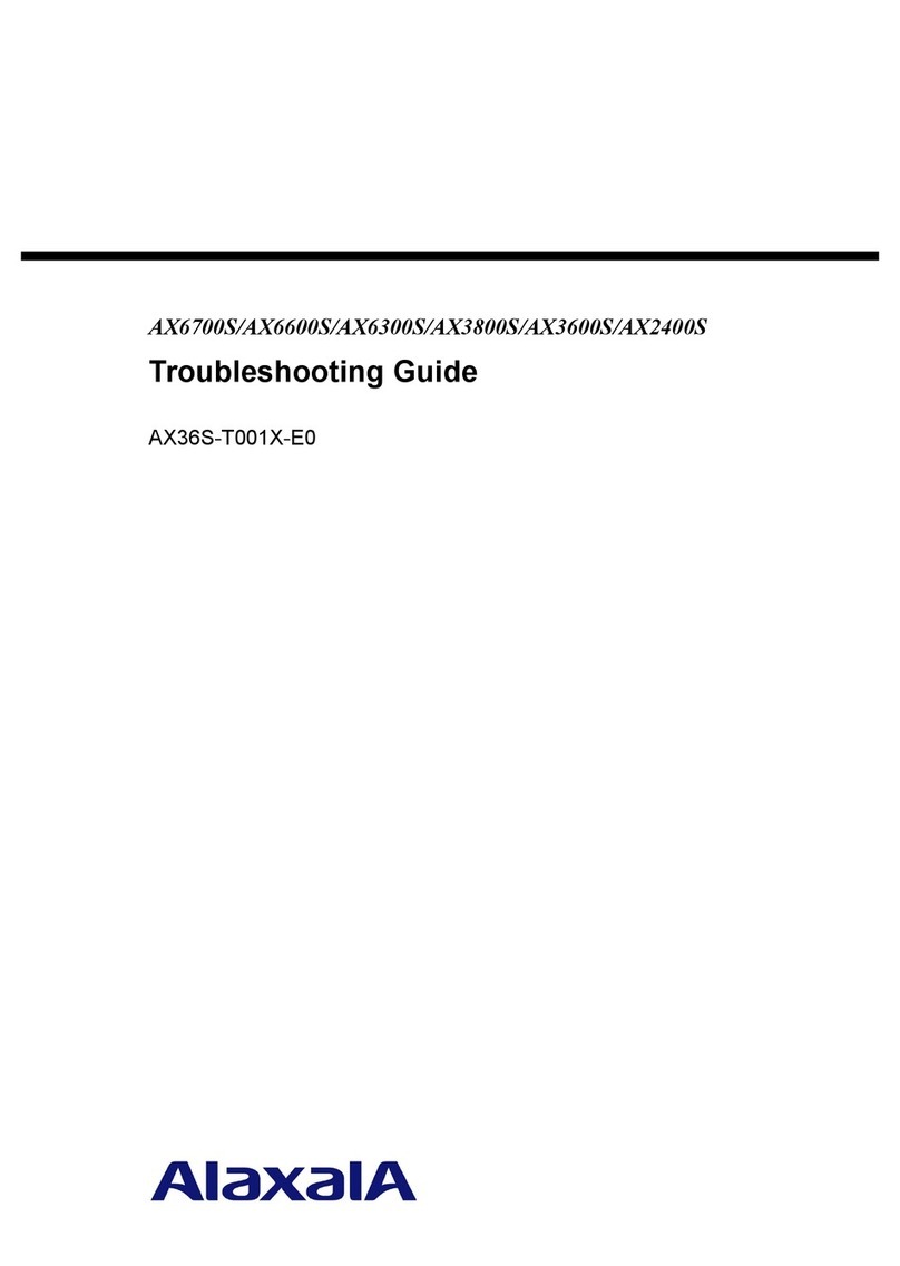 Alaxala AX6700S series troubleshooting guide