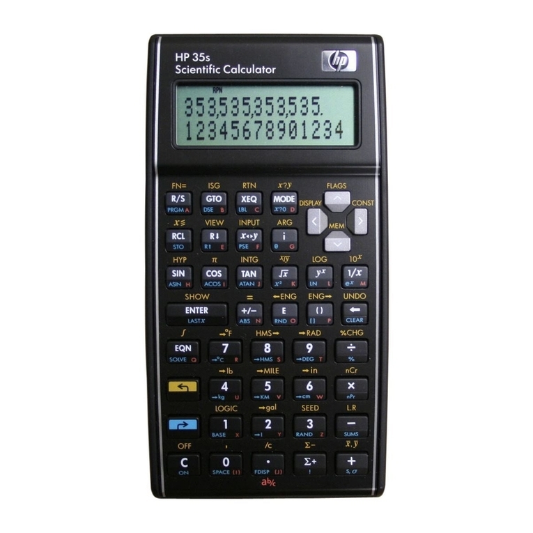 HP 35s User manual