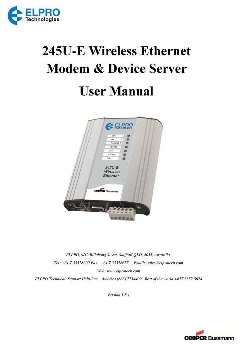 Elpro Technologies 245U-E user manual