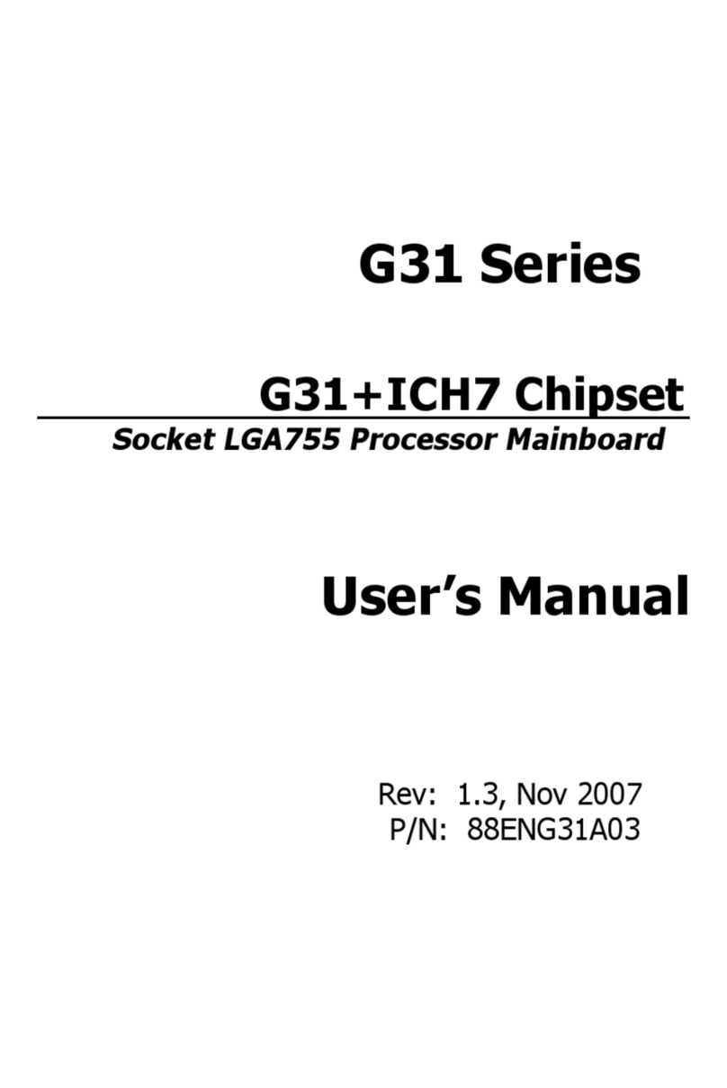 J&W G31 + ICH7 Chipset User manual