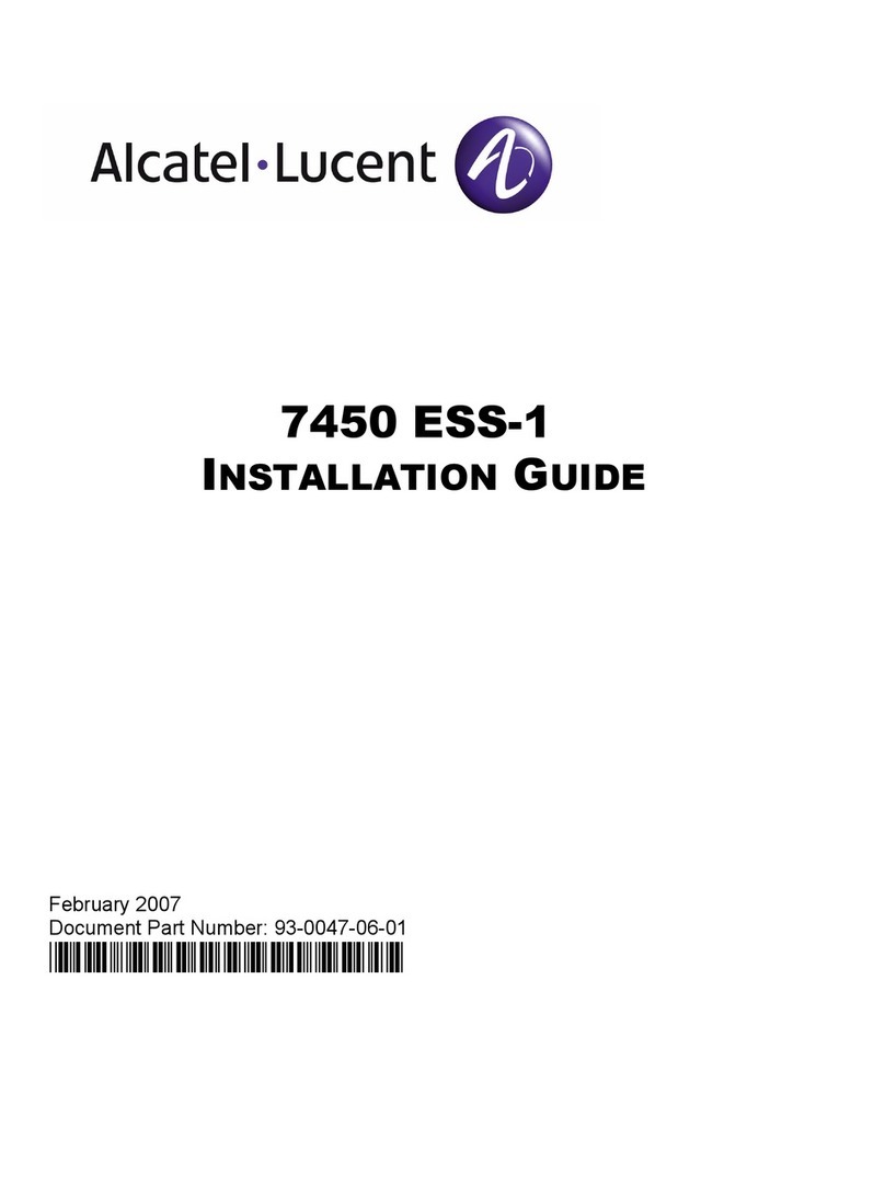 Alcatel-Lucent 7450 ESS-1 User manual