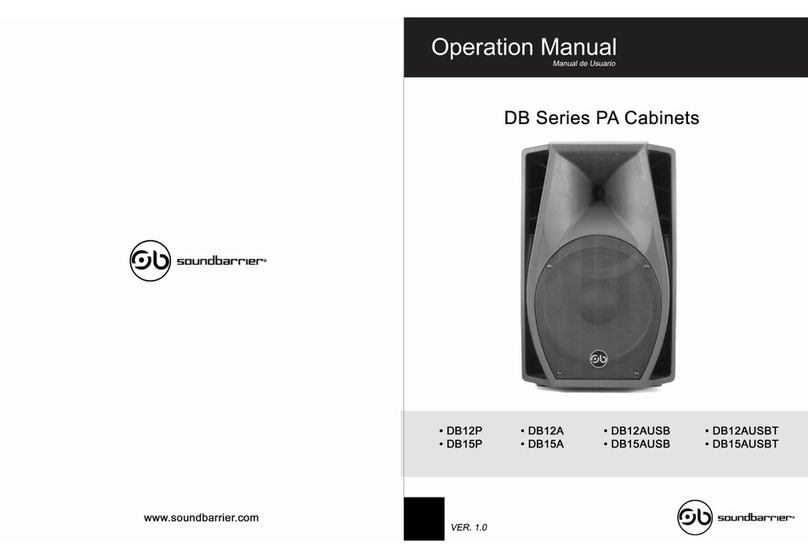 Soundbarrier DB12P User manual