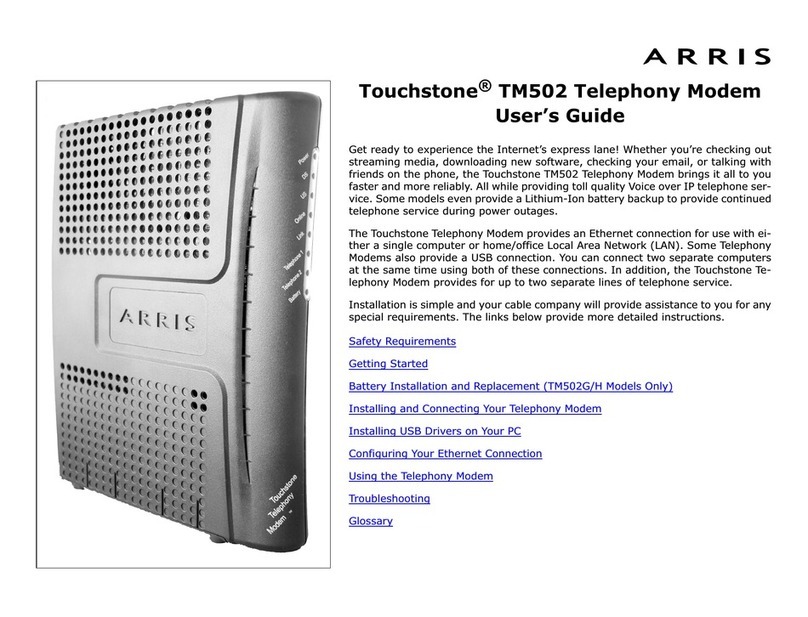 Arris Touchstone TM502 User manual