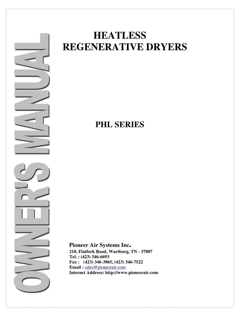 Pioneer Air Systems PHL Series owner's manual Pioneer Air Systems PHL Series owner's manual