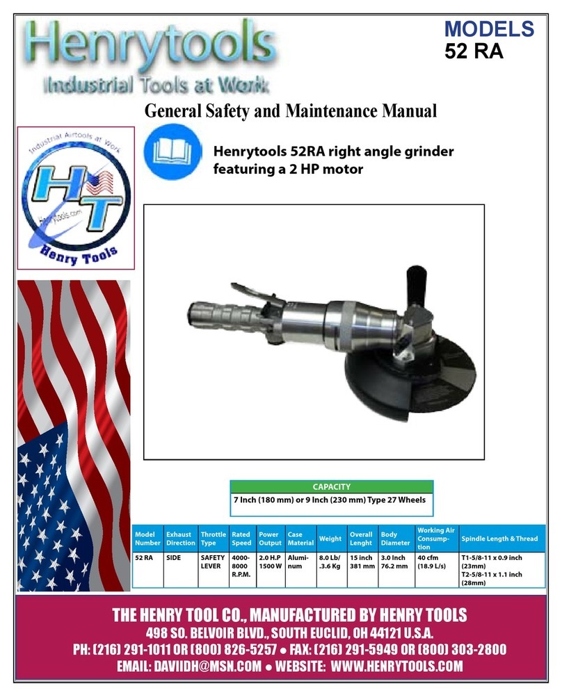 Henry Tools 52RA Safety and maintenance manual