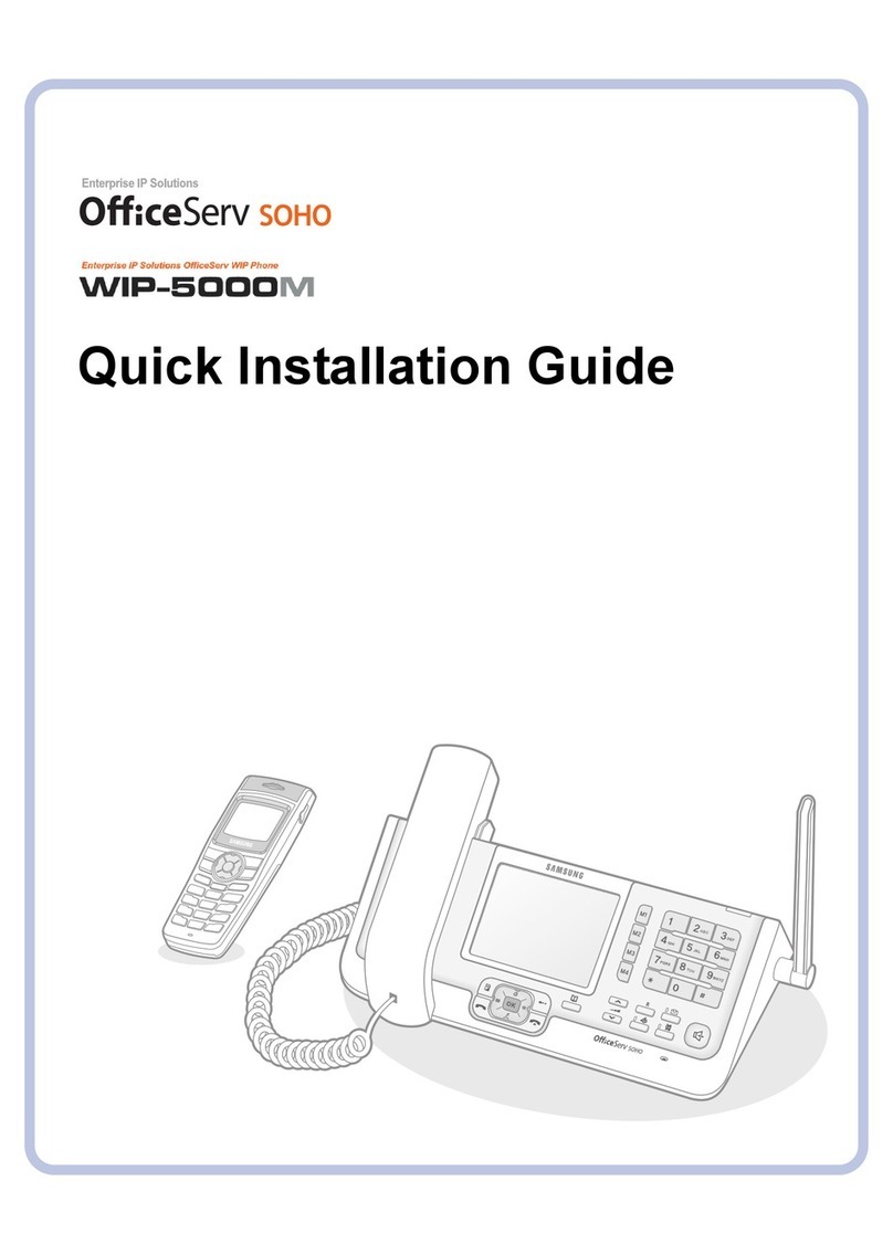OfficeServ WIP-5000M Quick installation guide