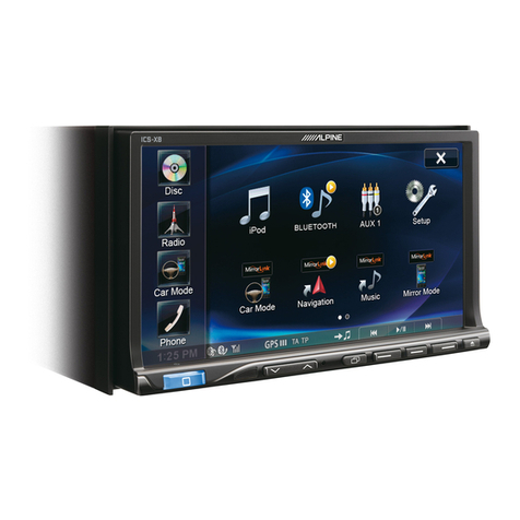Alpine ICS-X8 owner's manual