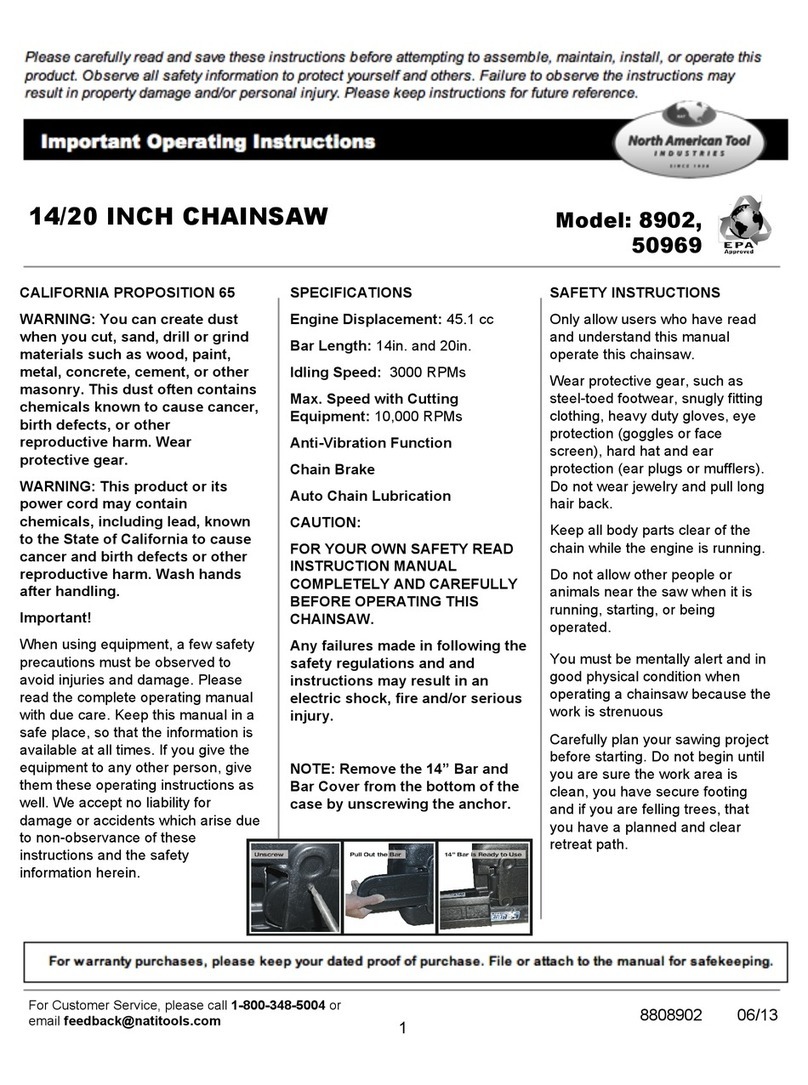 North American Tool 8902 User manual