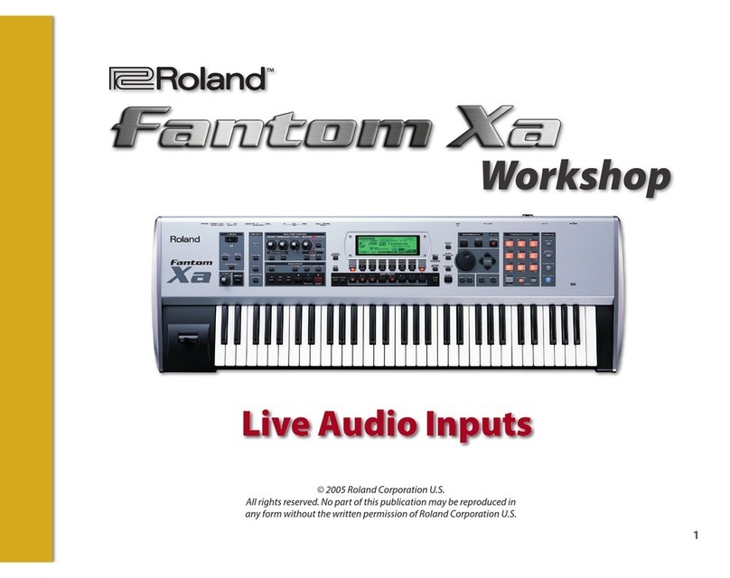 Roland Fantom-Xa User manual