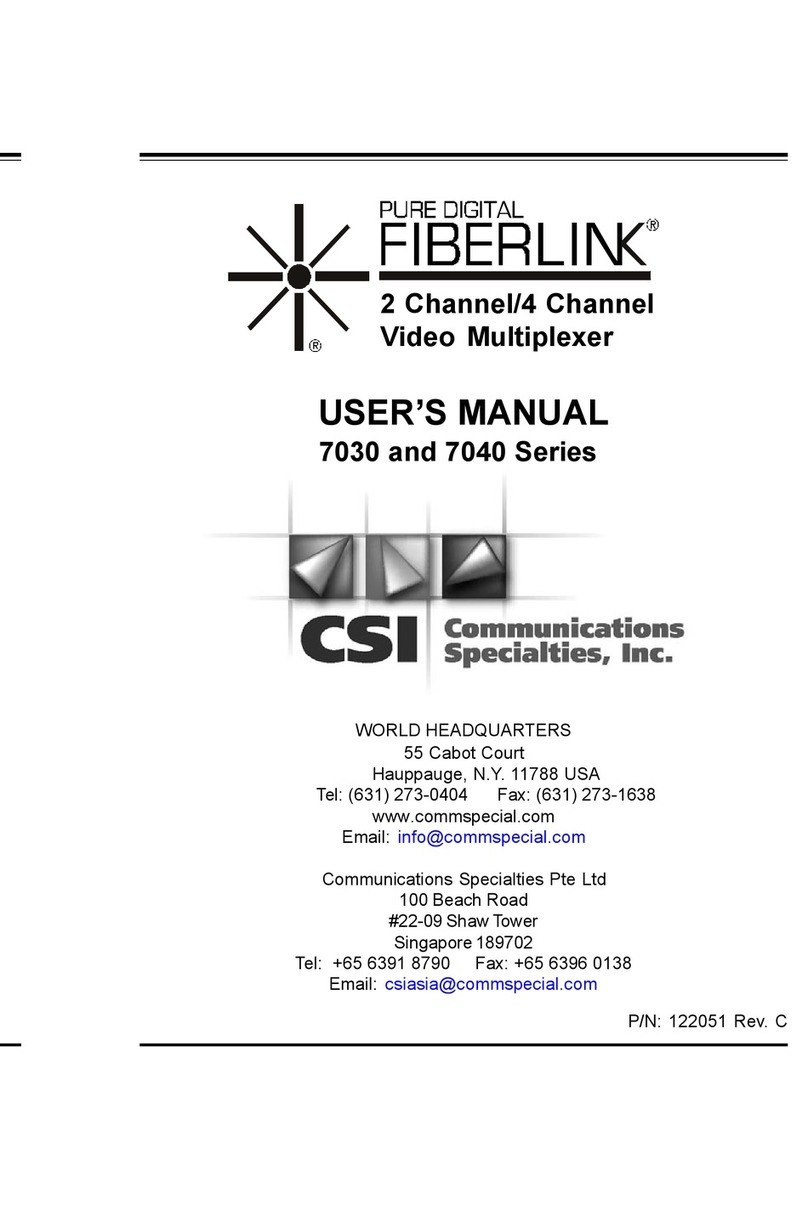 CSI 7030 Series user manual