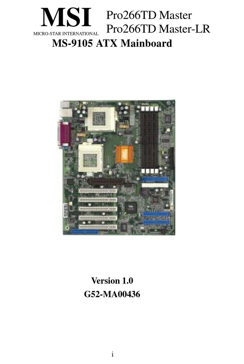 MSI MS-9105 User manual