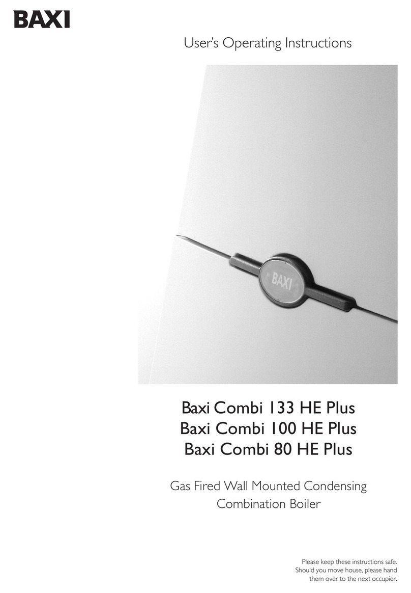 Baxi Combi 133 HE Plus User operating instructions