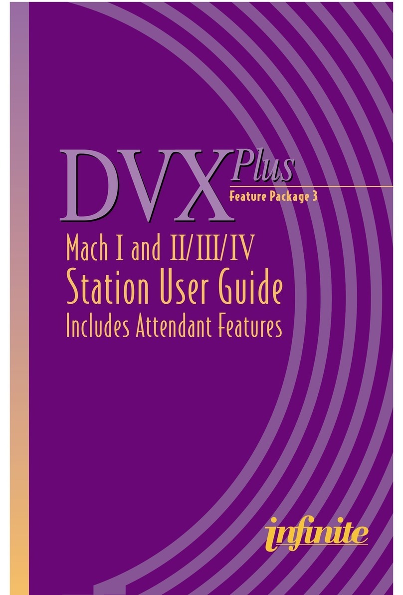 Infinite DVX Plus Mach I User manual