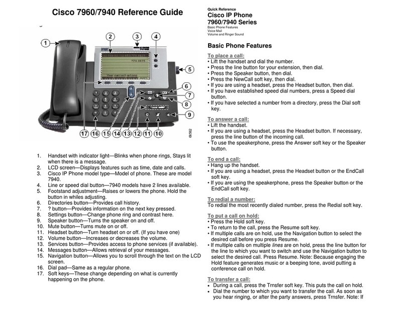Cisco Cisco 7960 User manual