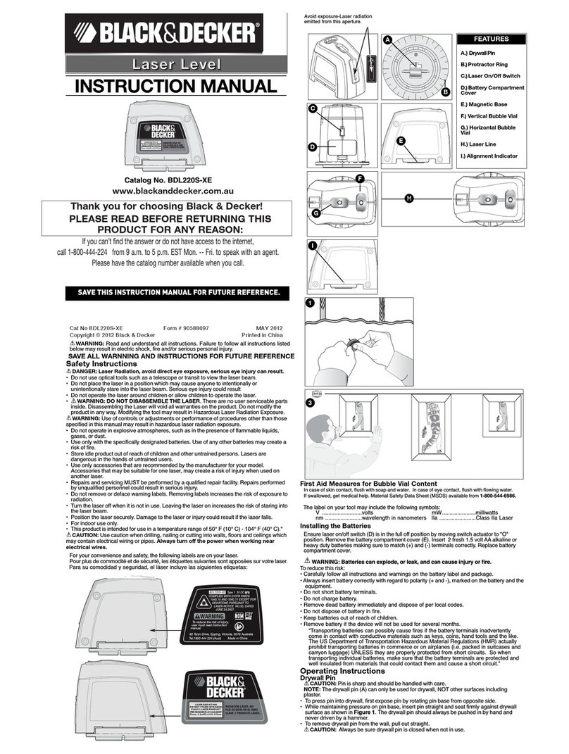 Black & Decker BDL220S-XE User manual Black & Decker BDL220S-XE User manual