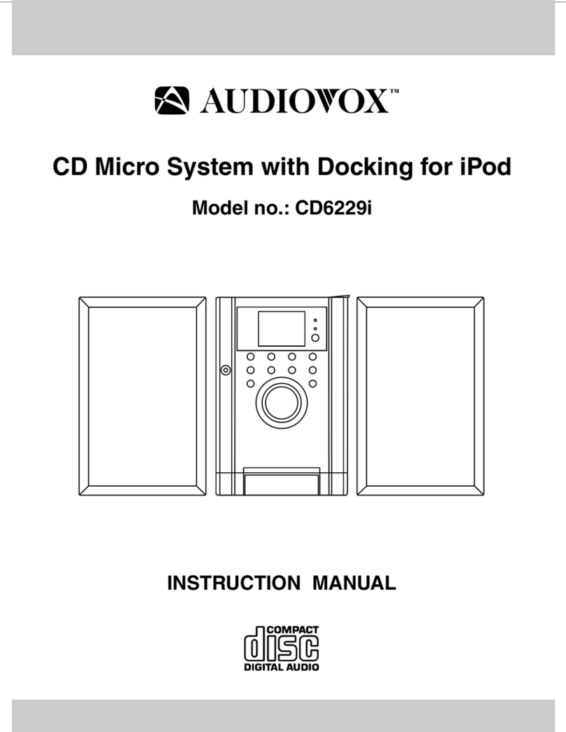 Audiovox CD6229i User manual