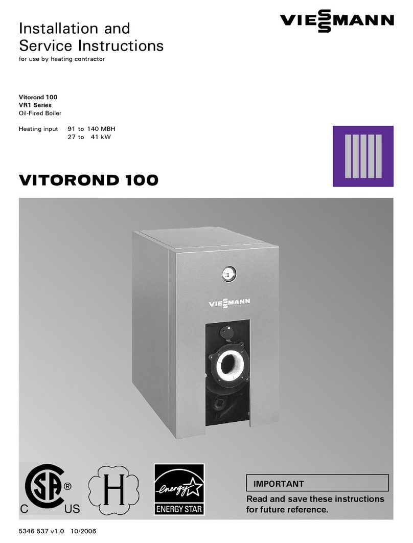 Viessmann Vitorond 100 Installation and service instructions Viessmann Vitorond 100 Installation and service instructions