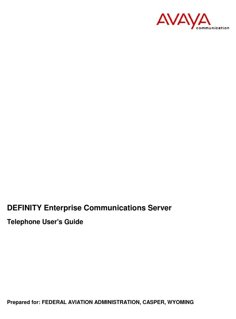 Avaya Definity 6408 User manual