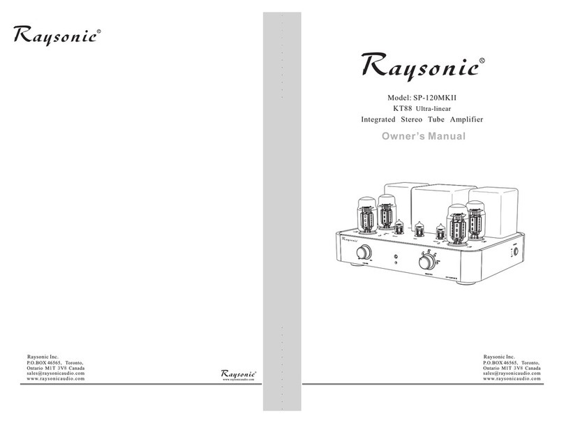 Raysonic SP-120MKII owner's manual