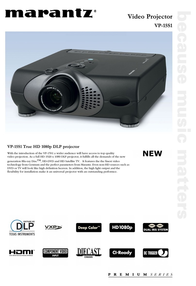 Marantz VP15S1 SERIES User manual