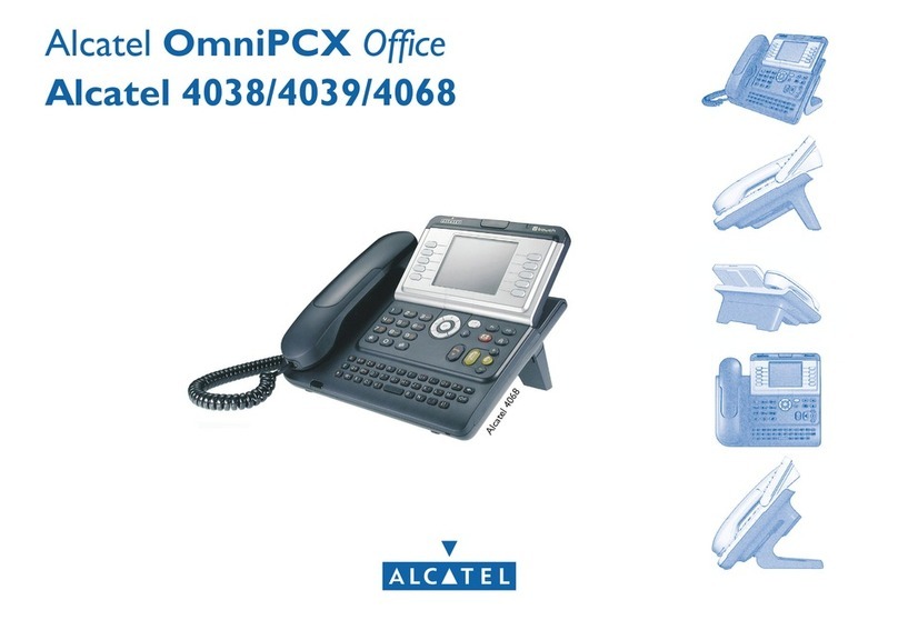 Alcatel OmniPCX Enterprise 4038 user manual