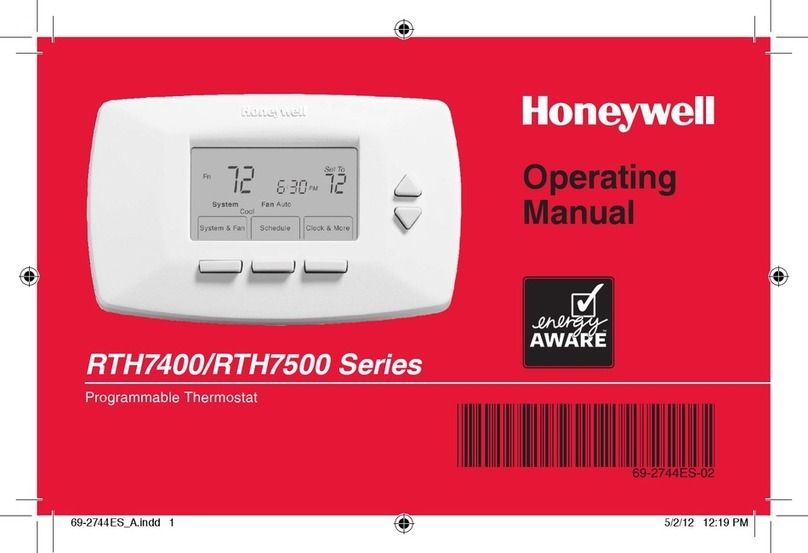 Honeywell RTH7400 series User manual