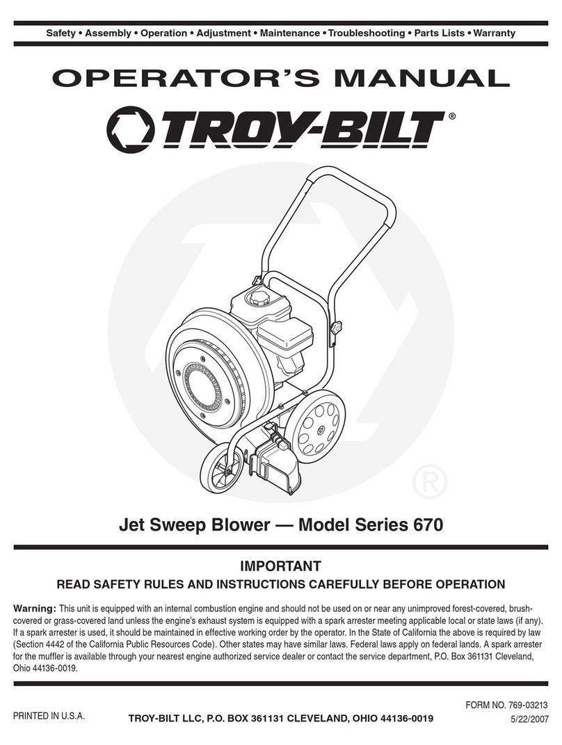 Troy-Bilt 670 Series User manual