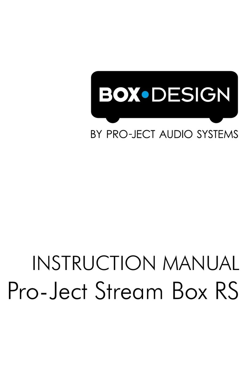 Box-Design Pro-Ject Stream Box RS instruction manual