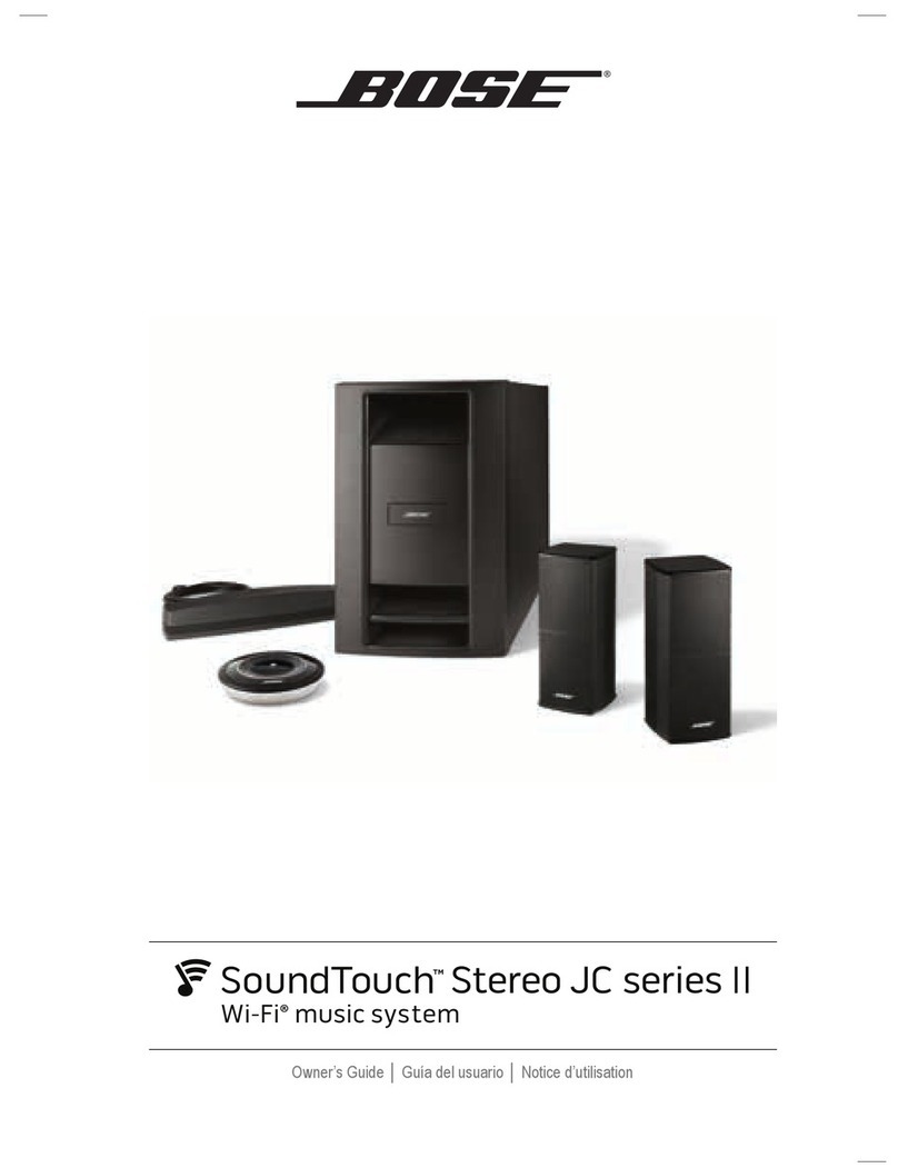 Bose SoundTouch Stereo JC series II owner's guide