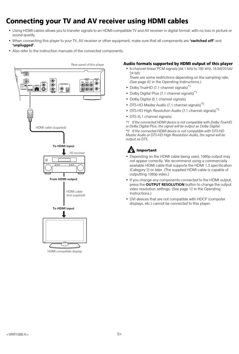 Pioneer BDP-LX 70A operating instructions