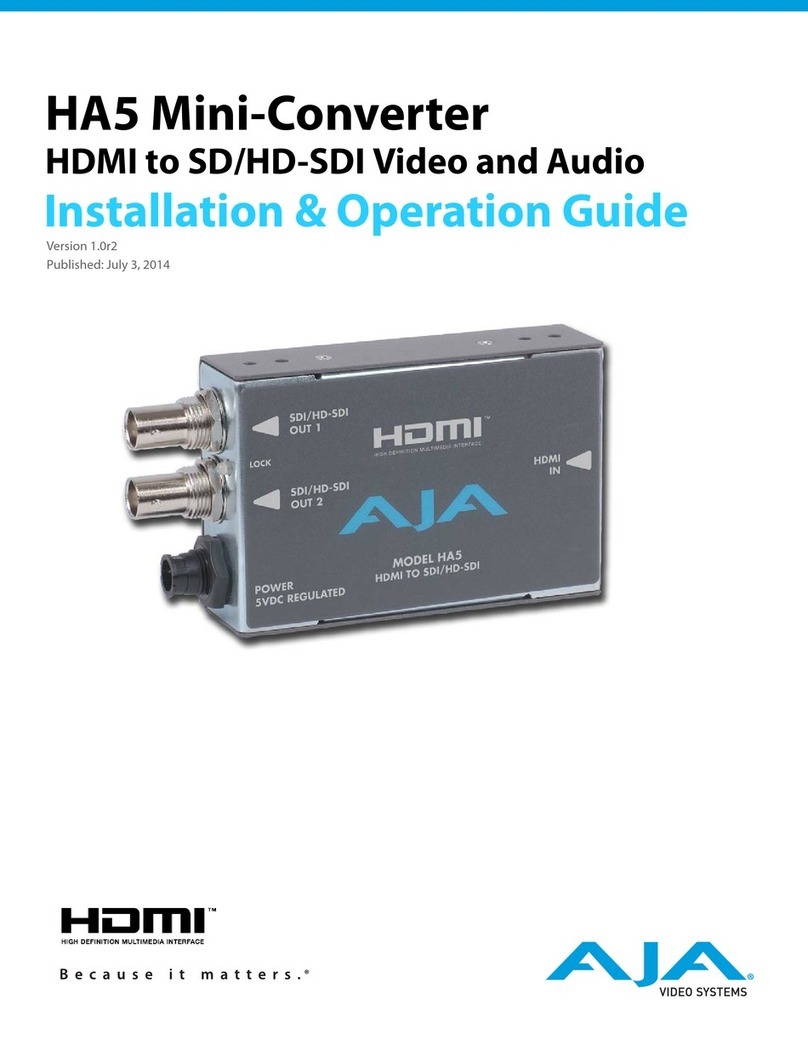 AJA HA5 Installation & operation guide