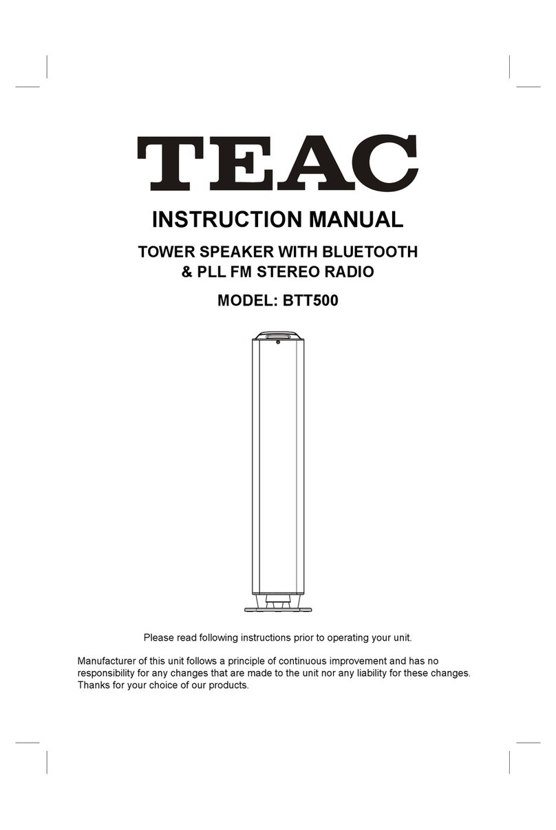Teac BTT500 User manual