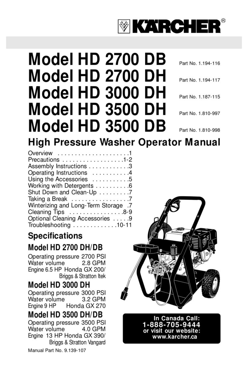 Kärcher HD 3500 DB Operator's manual